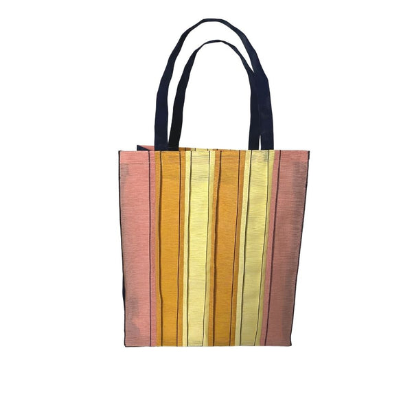 Large Tote Bag - Tropical Colors - Pink, Orange & Yellow